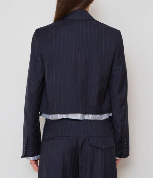 The Cocktail Blazer - Navy Stripe